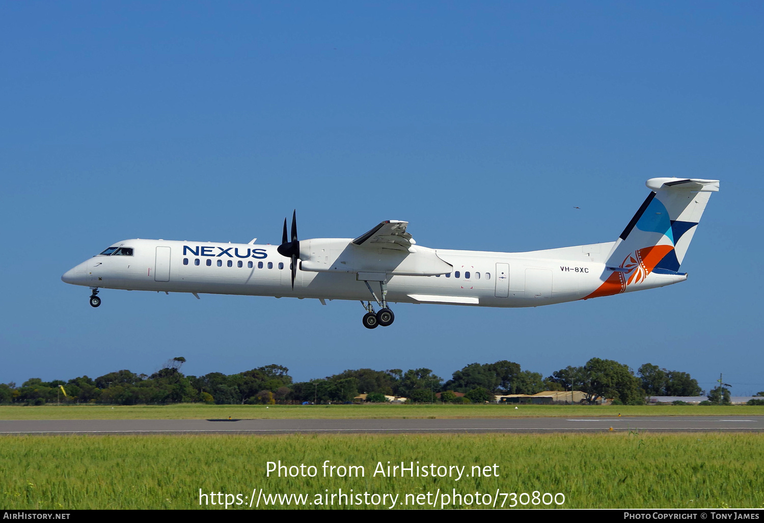 Aircraft Photo of VH-8XC | Bombardier DHC-8-402 Dash 8 | Nexus Airlines | AirHistory.net #730800