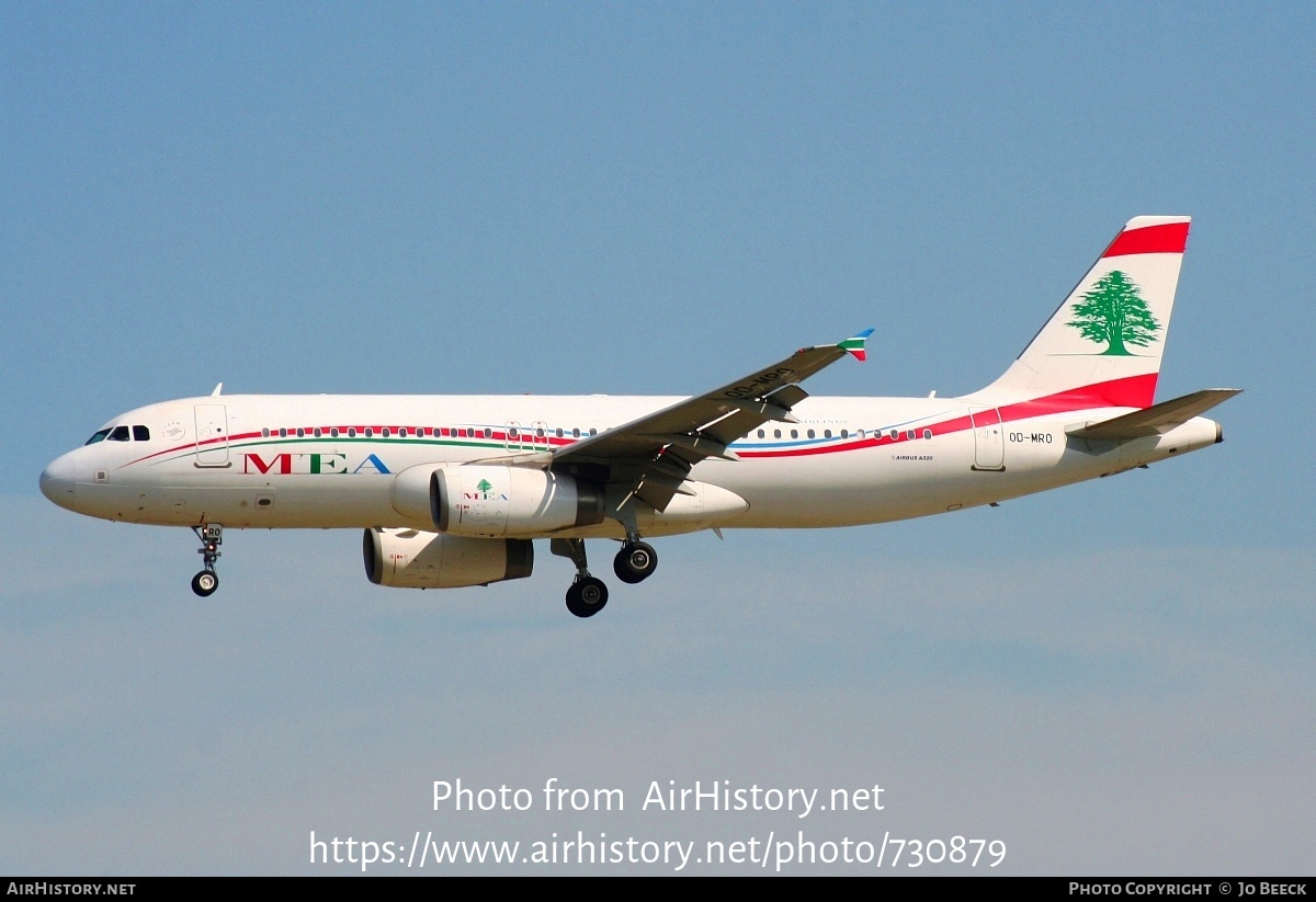 Aircraft Photo of OD-MRO | Airbus A320-232 | MEA - Middle East Airlines | AirHistory.net #730879