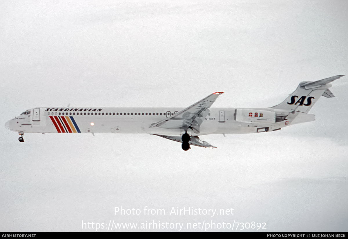 Aircraft Photo of LN-ROY | McDonnell Douglas MD-82 (DC-9-82) | Scandinavian Airlines - SAS | AirHistory.net #730892