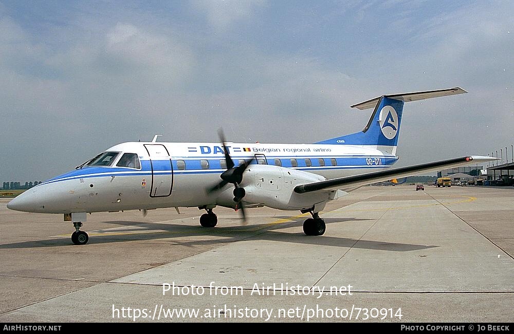 Aircraft Photo of OO-DTI | Embraer EMB-120RT Brasilia | Delta Air Transport - DAT | AirHistory.net #730914