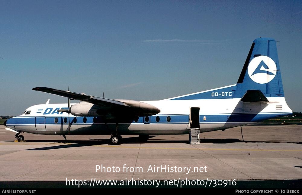 Aircraft Photo of OO-DTC | Fairchild Hiller FH-227B | Delta Air Transport - DAT | AirHistory.net #730916