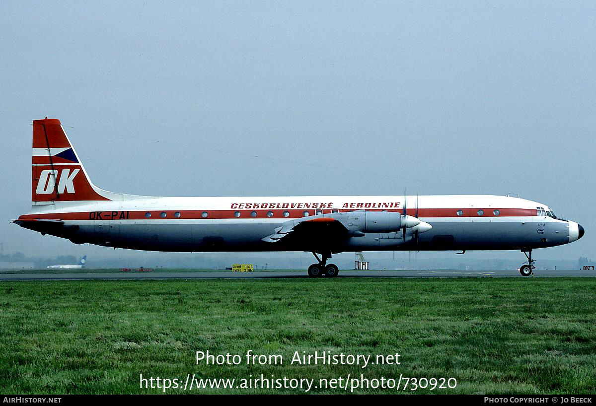 Aircraft Photo of OK-PAI | Ilyushin Il-18V | ČSA - Československé ...