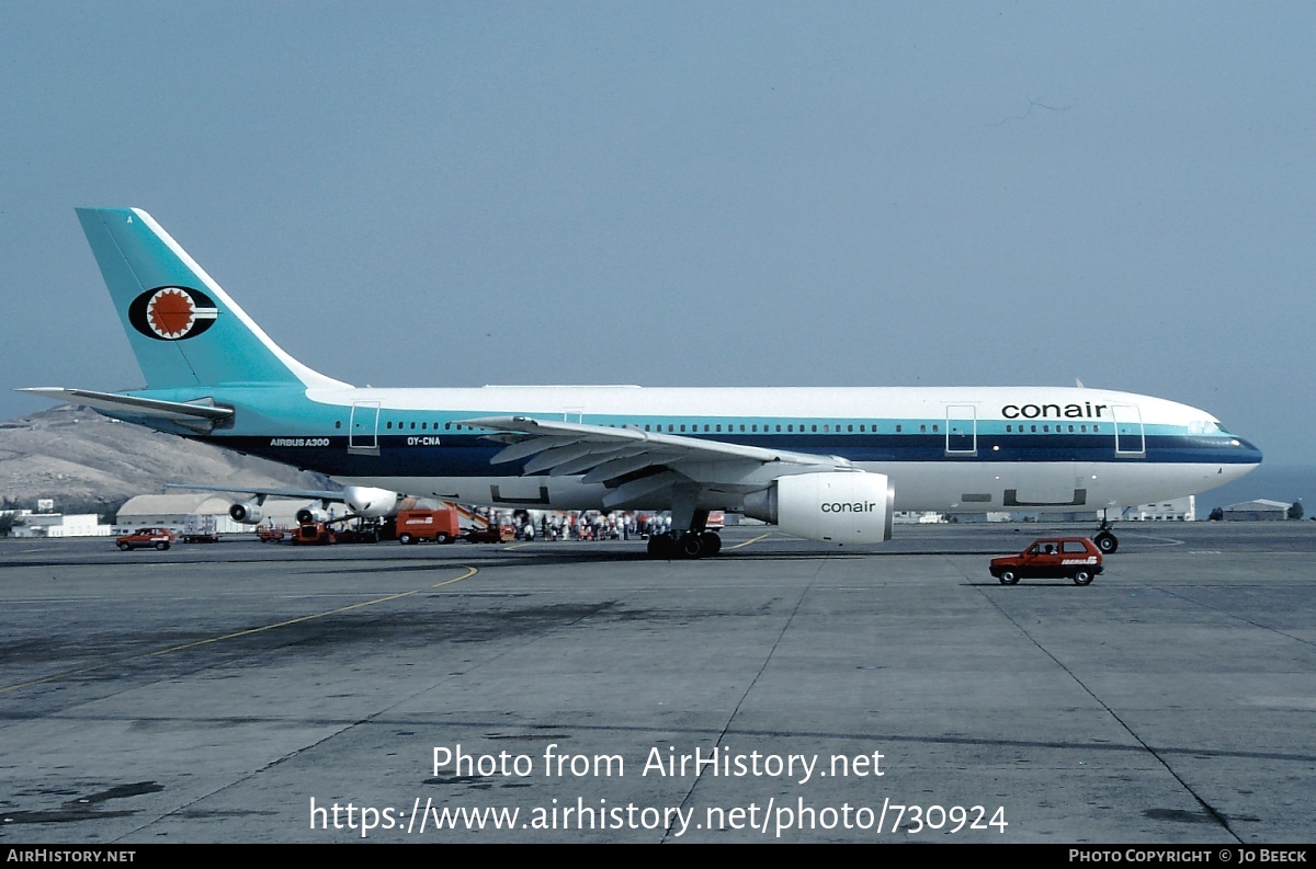 Aircraft Photo of OY-CNA | Airbus A300B4-120 | Conair of Scandinavia | AirHistory.net #730924