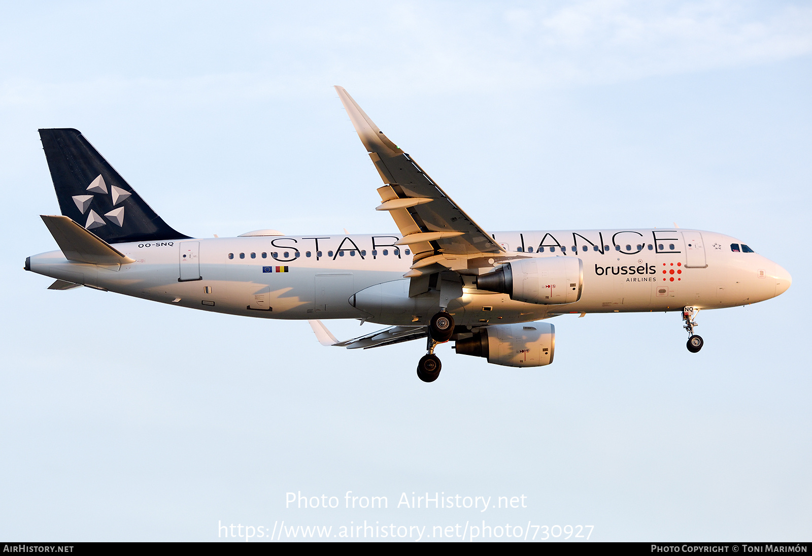 Aircraft Photo of OO-SNQ | Airbus A320-214 | Brussels Airlines | AirHistory.net #730927