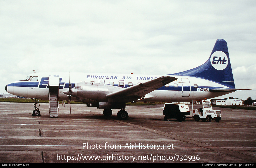 Aircraft Photo of OO-VGH | Convair 580 | European Air Transport - EAT | AirHistory.net #730936