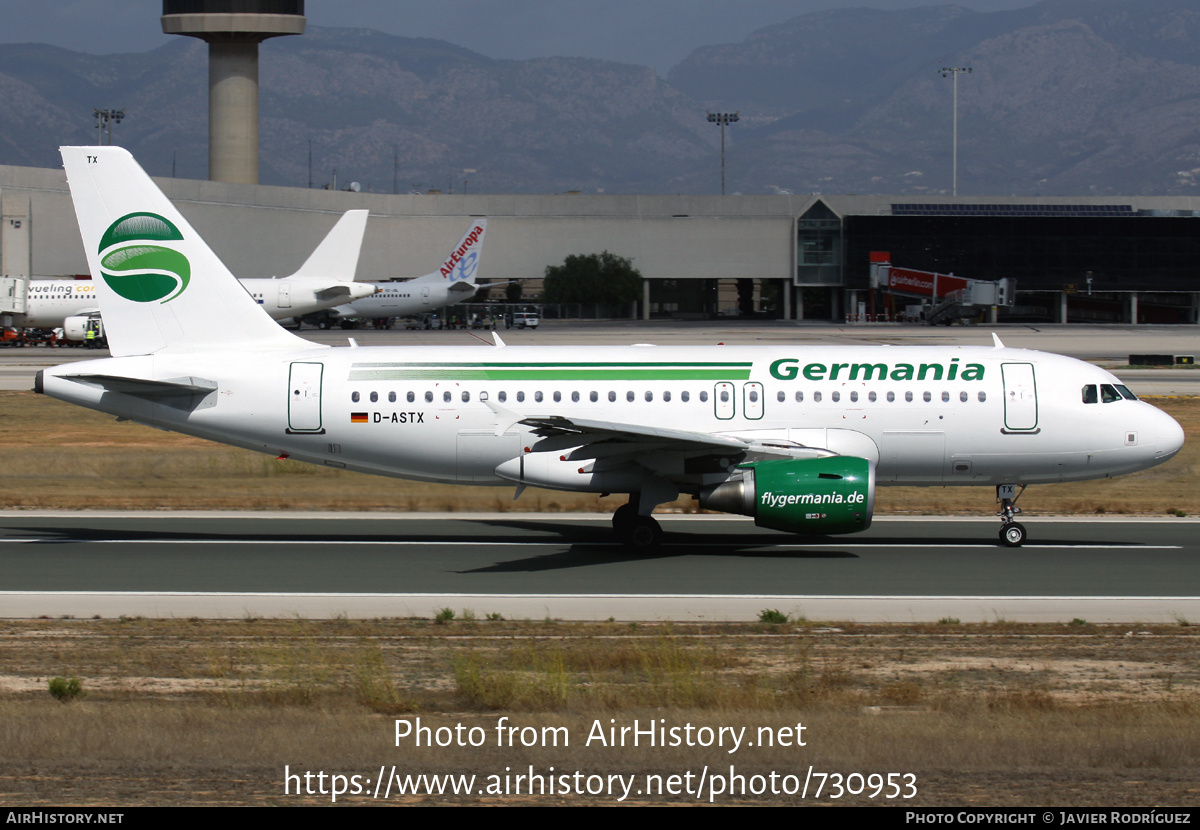 Aircraft Photo of D-ASTX | Airbus A319-112 | Germania | AirHistory.net #730953