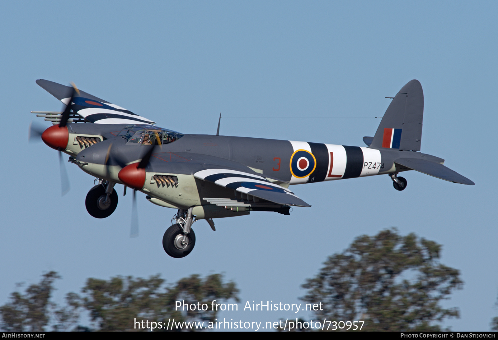 Aircraft Photo of N474PZ / PZ474 | De Havilland D.H. 98 Mosquito FB6 | UK - Air Force | AirHistory.net #730957