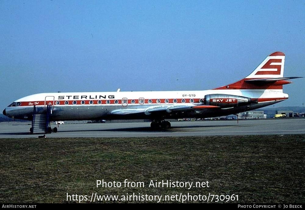 Aircraft Photo of OY-STD | Sud SE-210 Caravelle 10B3 Super B | Sterling Airways | AirHistory.net #730961