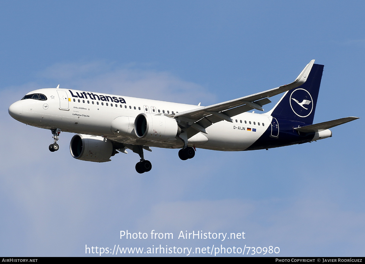 Aircraft Photo of D-AIJN | Airbus A320-271N | Lufthansa | AirHistory.net #730980