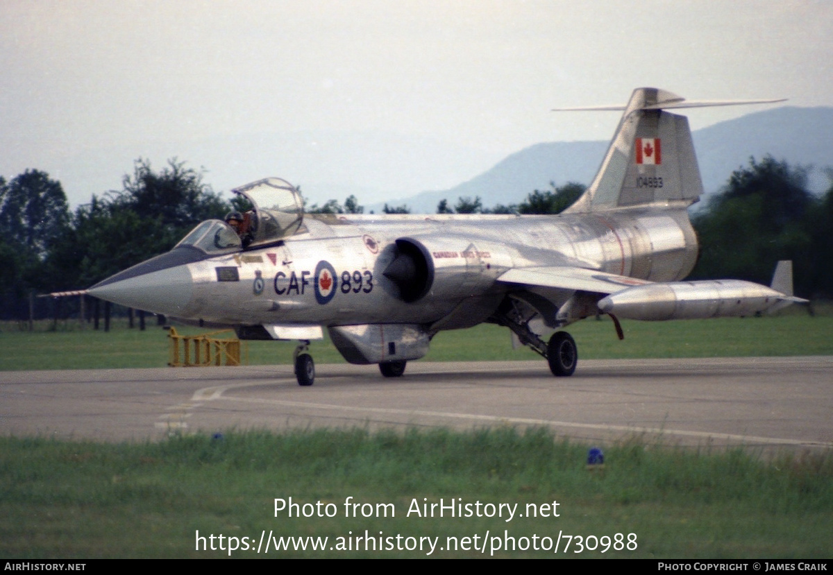 Aircraft Photo of 104893 | Lockheed CF-104 Starfighter | Canada - Air Force | AirHistory.net #730988