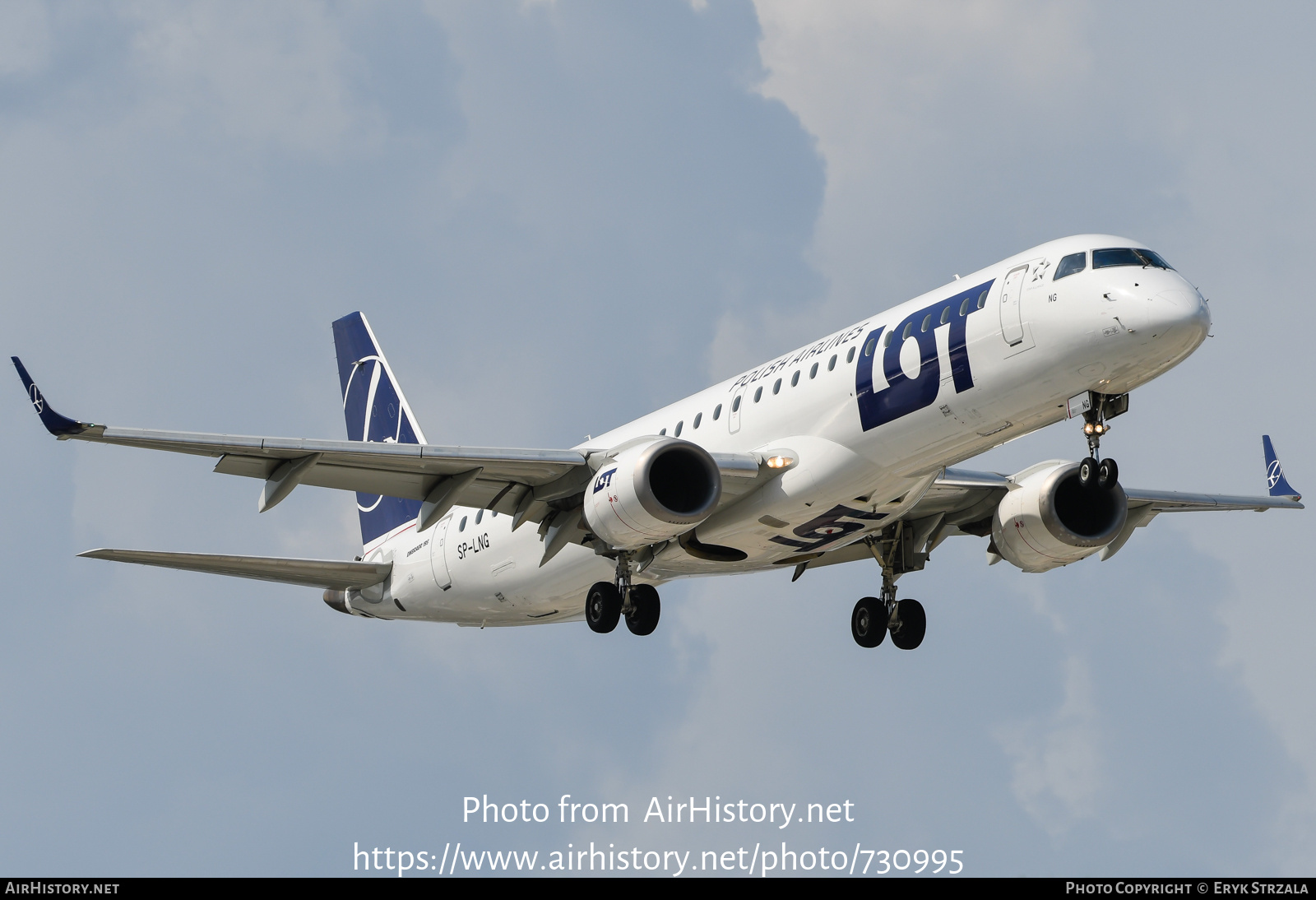 Aircraft Photo of SP-LNG | Embraer 195AR (ERJ-190-200IGW) | LOT Polish Airlines - Polskie Linie Lotnicze | AirHistory.net #730995