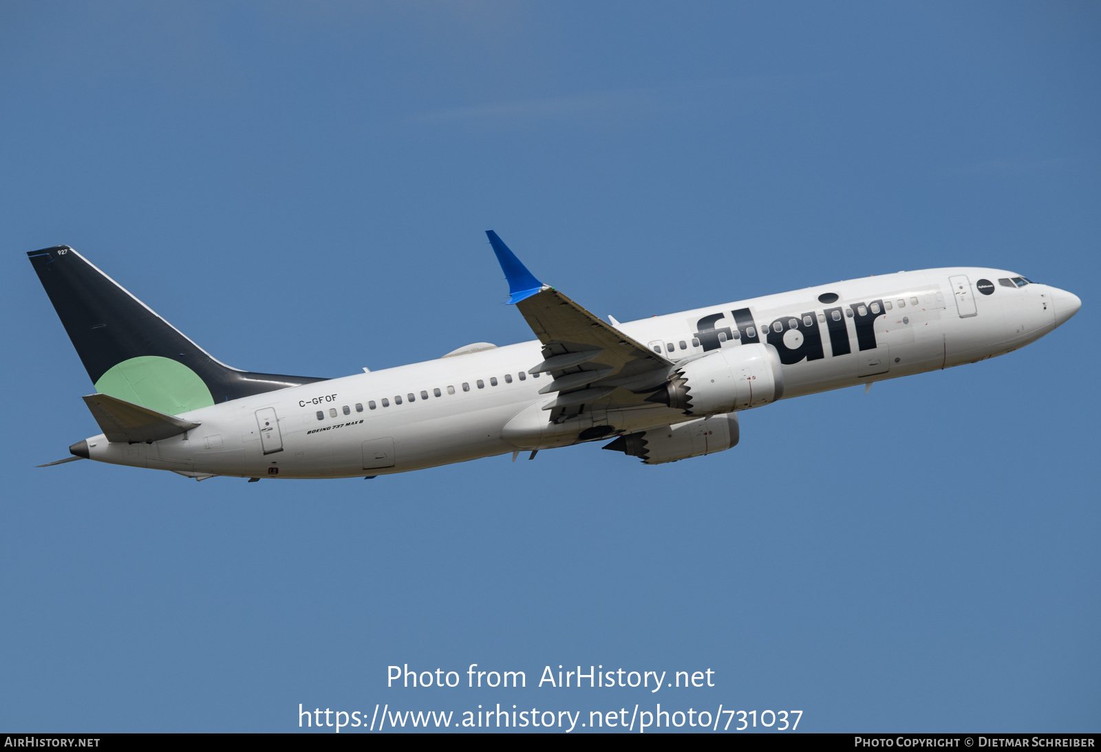 Aircraft Photo of C-GFOF | Boeing 737-8 Max 8 | Flair Airlines | AirHistory.net #731037