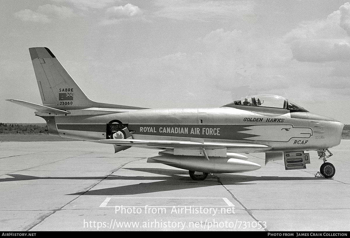 Aircraft Photo of 23080 | Canadair CL-13A Sabre 5 | Canada - Air Force | AirHistory.net #731053