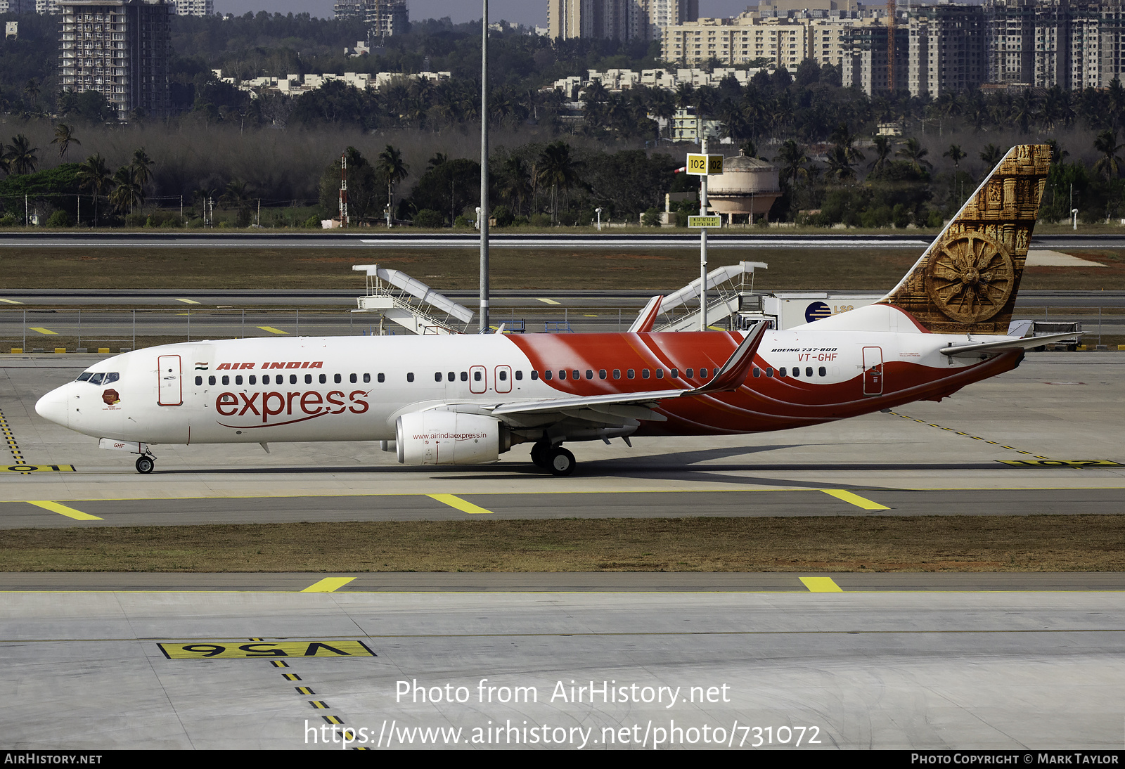 Aircraft Photo of VT-GHF | Boeing 737-800 | Air India Express | AirHistory.net #731072