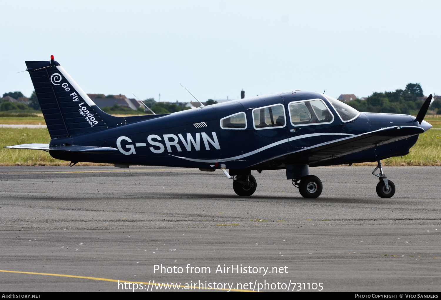 Aircraft Photo of G-SRWN | Piper PA-28-161 Warrior II | Go Fly London | AirHistory.net #731105