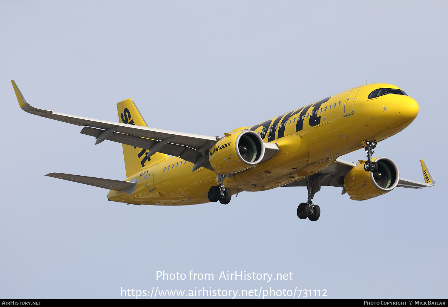 Aircraft Photo of N971NK | Airbus A320-271N | Spirit Airlines | AirHistory.net #731112