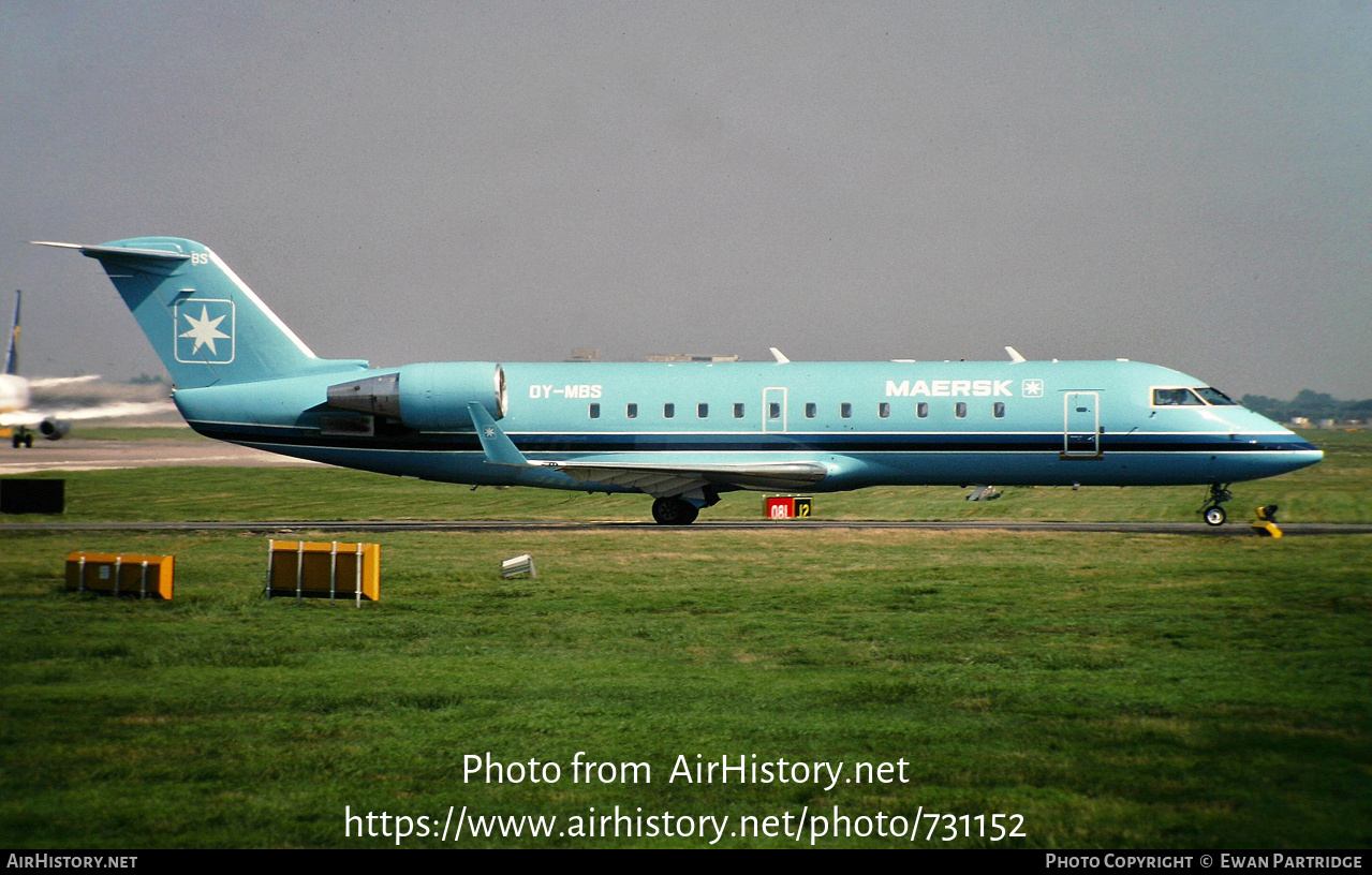 Aircraft Photo of OY-MBS | Bombardier CRJ-200LR (CL-600-2B19) | Maersk Air | AirHistory.net #731152