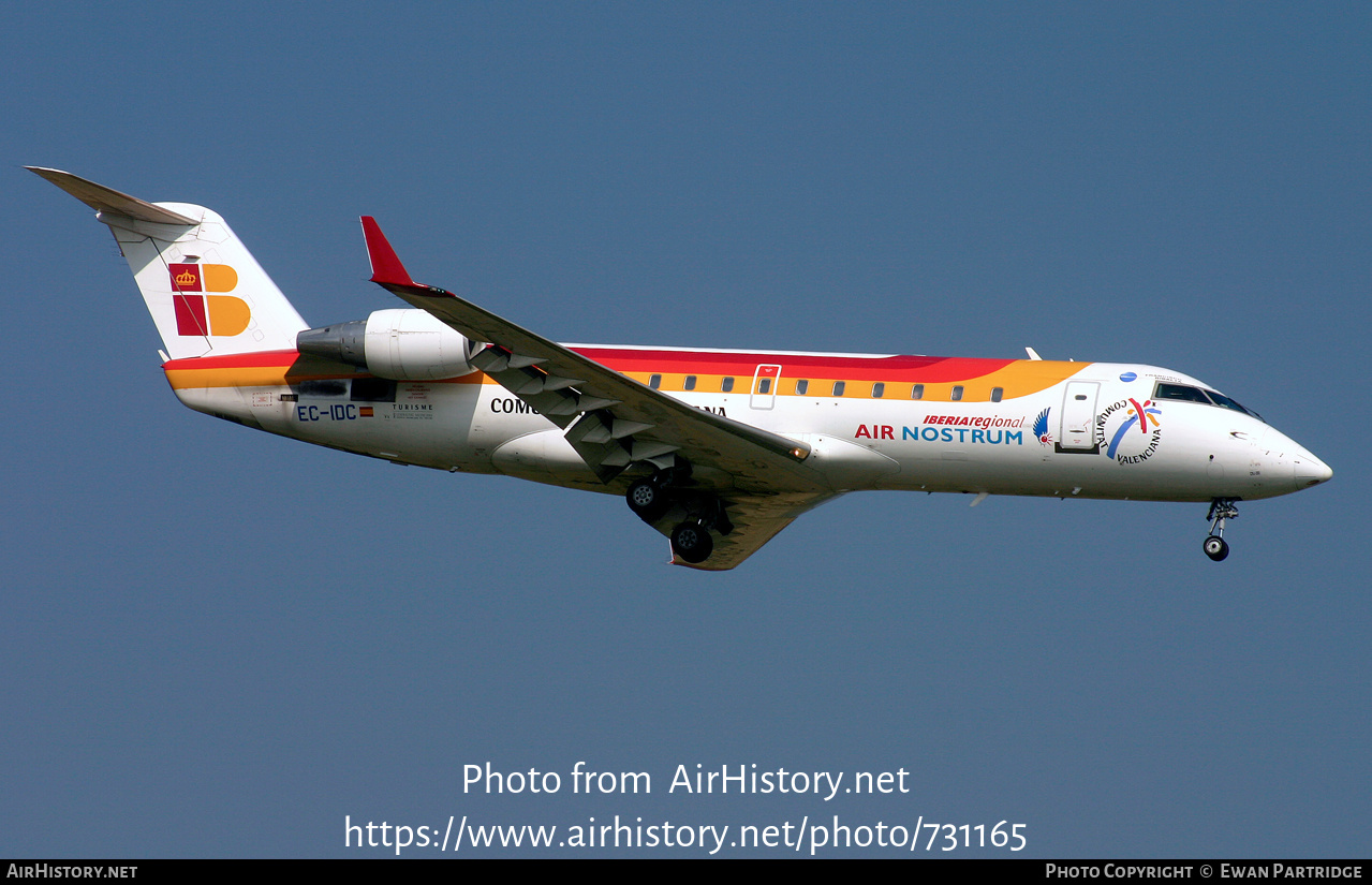 Aircraft Photo of EC-IDC | Bombardier CRJ-200ER (CL-600-2B19) | Iberia Regional | AirHistory.net #731165