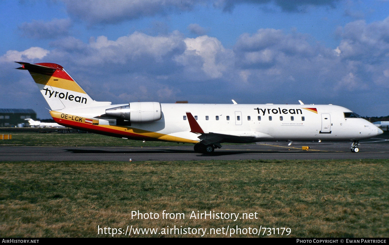 Aircraft Photo of OE-LCK | Canadair CRJ-200LR (CL-600-2B19) | Tyrolean Airways | AirHistory.net #731179