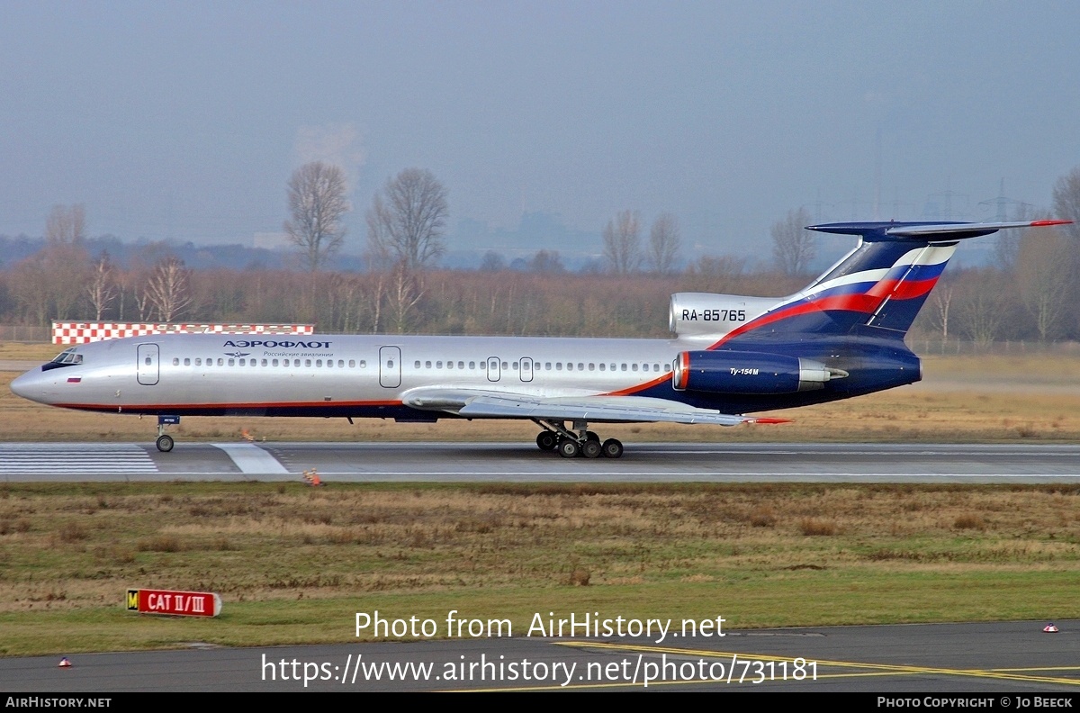 Aircraft Photo of RA-85765 | Tupolev Tu-154M | Aeroflot - Russian Airlines | AirHistory.net #731181