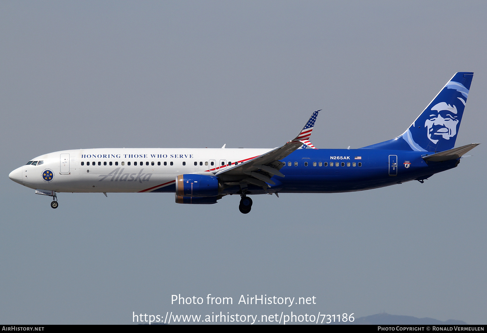 Aircraft Photo of N265AK | Boeing 737-900/ER | Alaska Airlines | AirHistory.net #731186