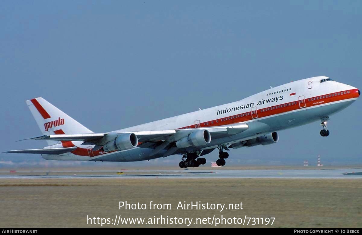 Aircraft Photo of PK-GSA | Boeing 747-2U3B | Garuda Indonesian Airways | AirHistory.net #731197