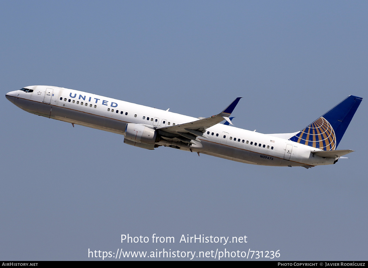 Aircraft Photo of N39475 | Boeing 737-924/ER | United Airlines | AirHistory.net #731236