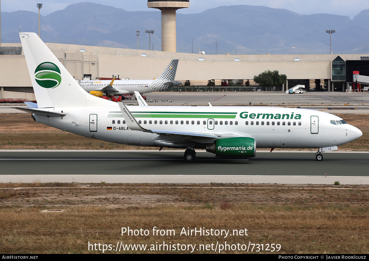 Aircraft Photo of D-ABLA | Boeing 737-76J | Germania | AirHistory.net #731259