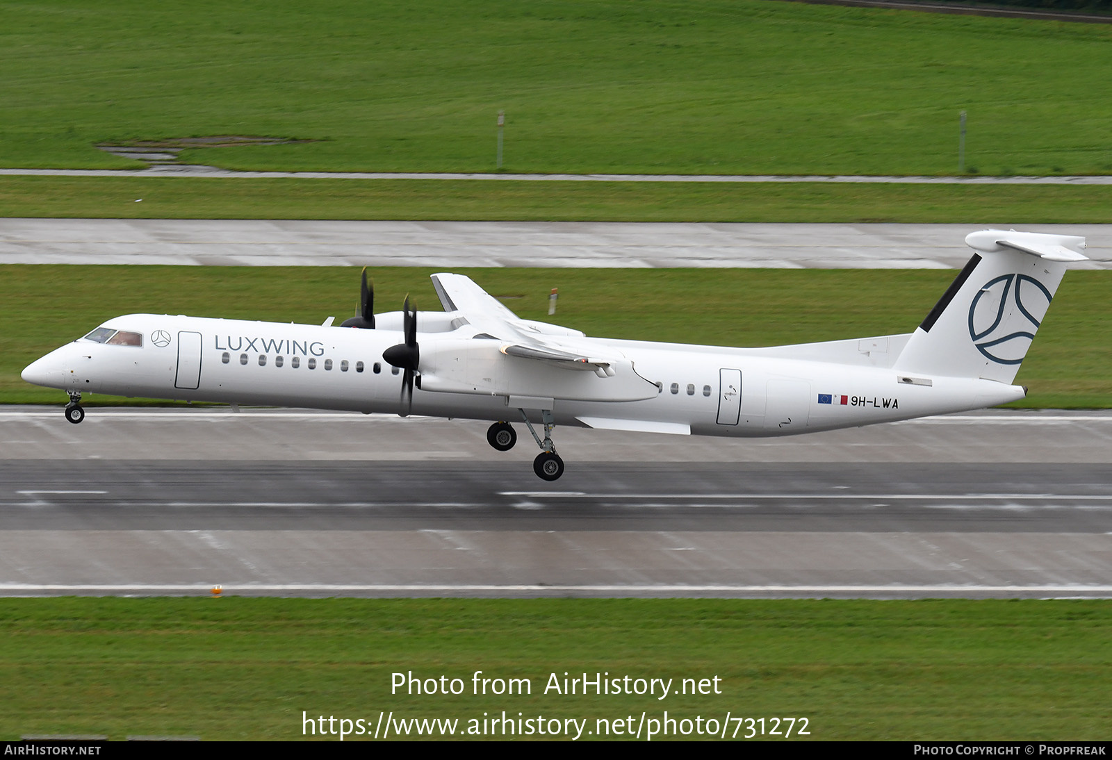 Aircraft Photo of 9H-LWA | Bombardier DHC-8-402 Dash 8 | Luxwing | AirHistory.net #731272