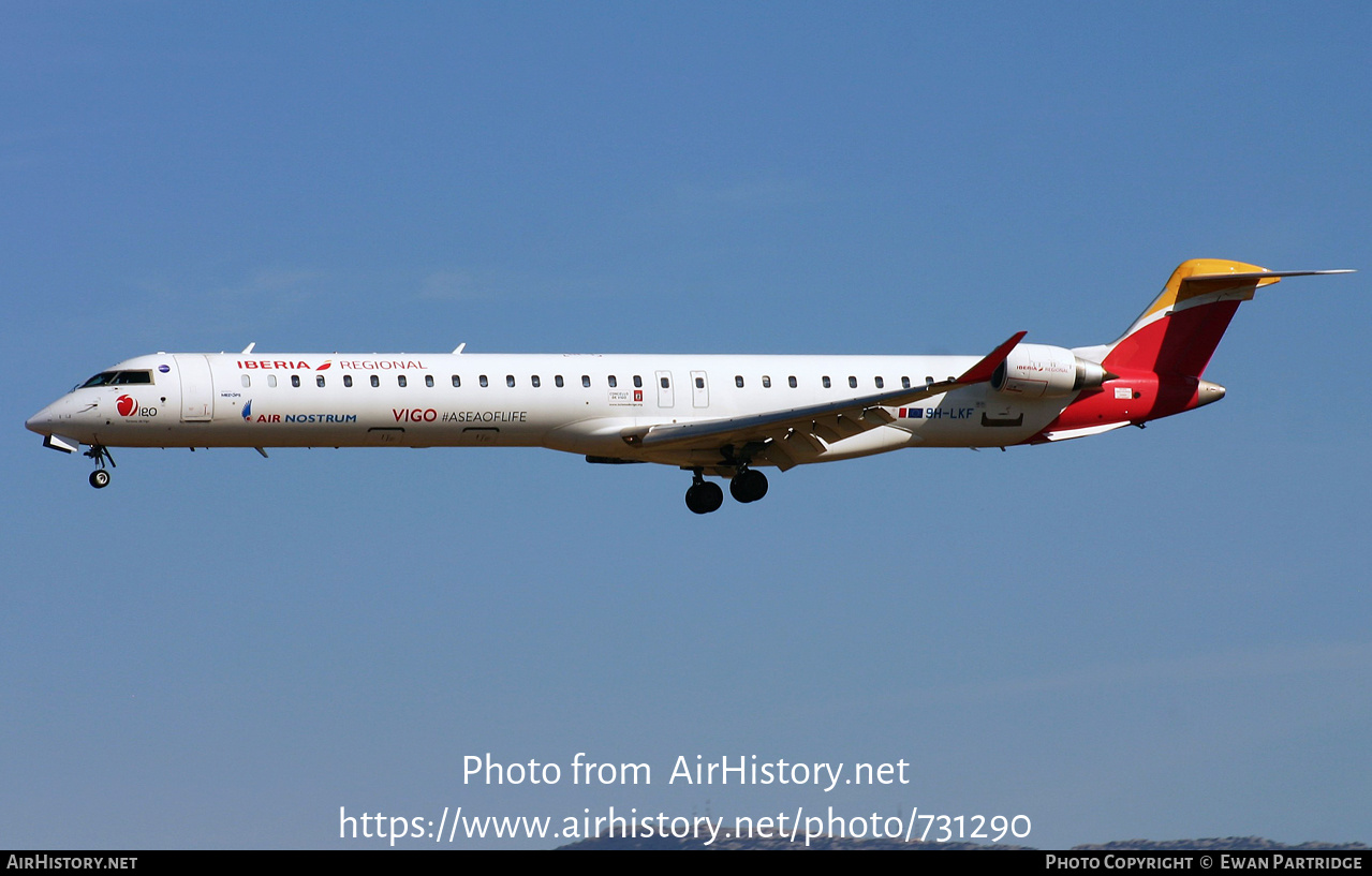 Aircraft Photo of 9H-LKF | Bombardier CRJ-1000 (CL-600-2E25) | Iberia Regional | AirHistory.net #731290