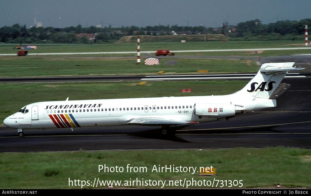 Aircraft Photo of SE-DIH | McDonnell Douglas MD-87 (DC-9-87) | Scandinavian Airlines - SAS | AirHistory.net #731305