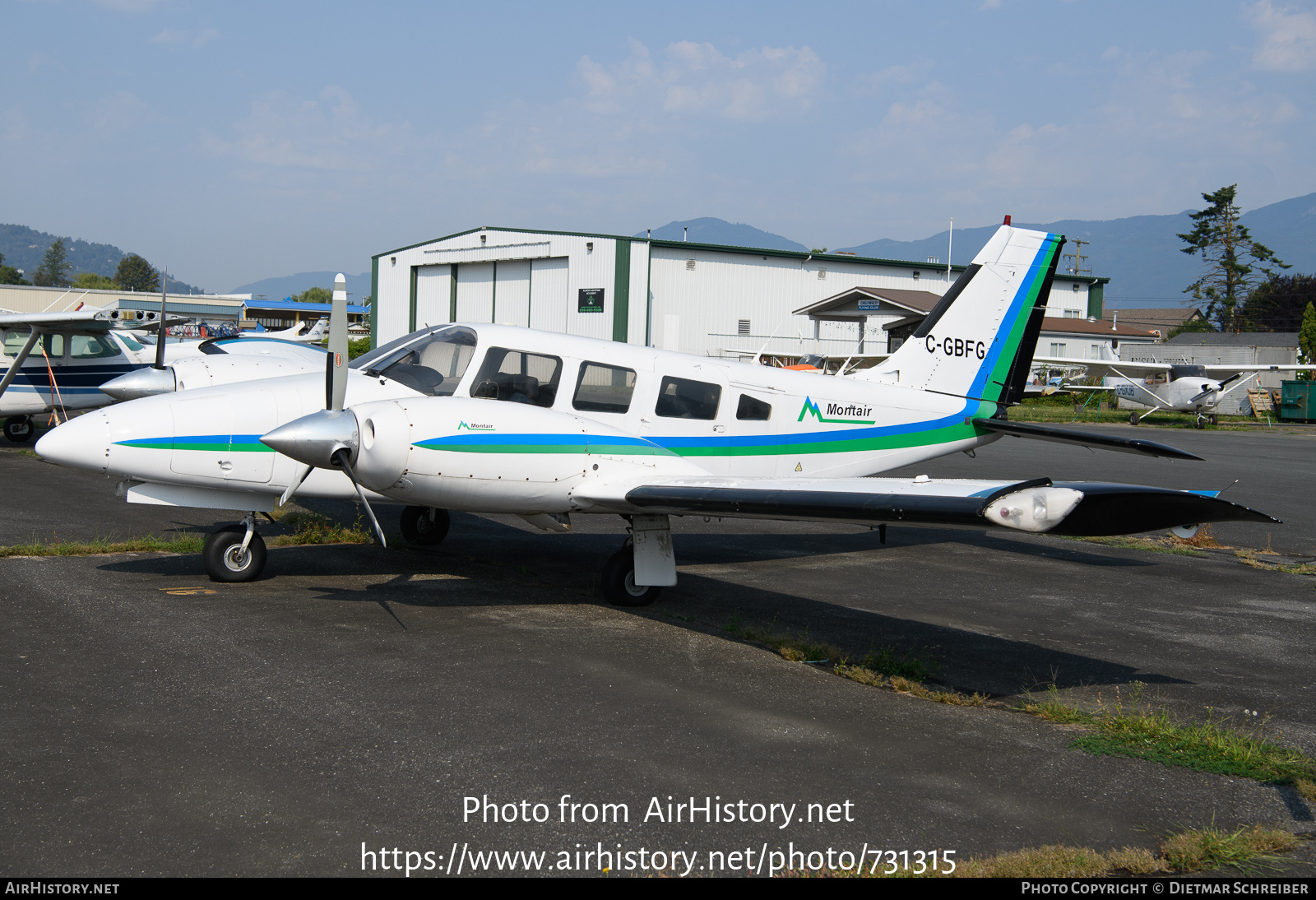 Aircraft Photo of C-GBFG | Piper PA-34-200T Seneca II | Montair Aviation | AirHistory.net #731315