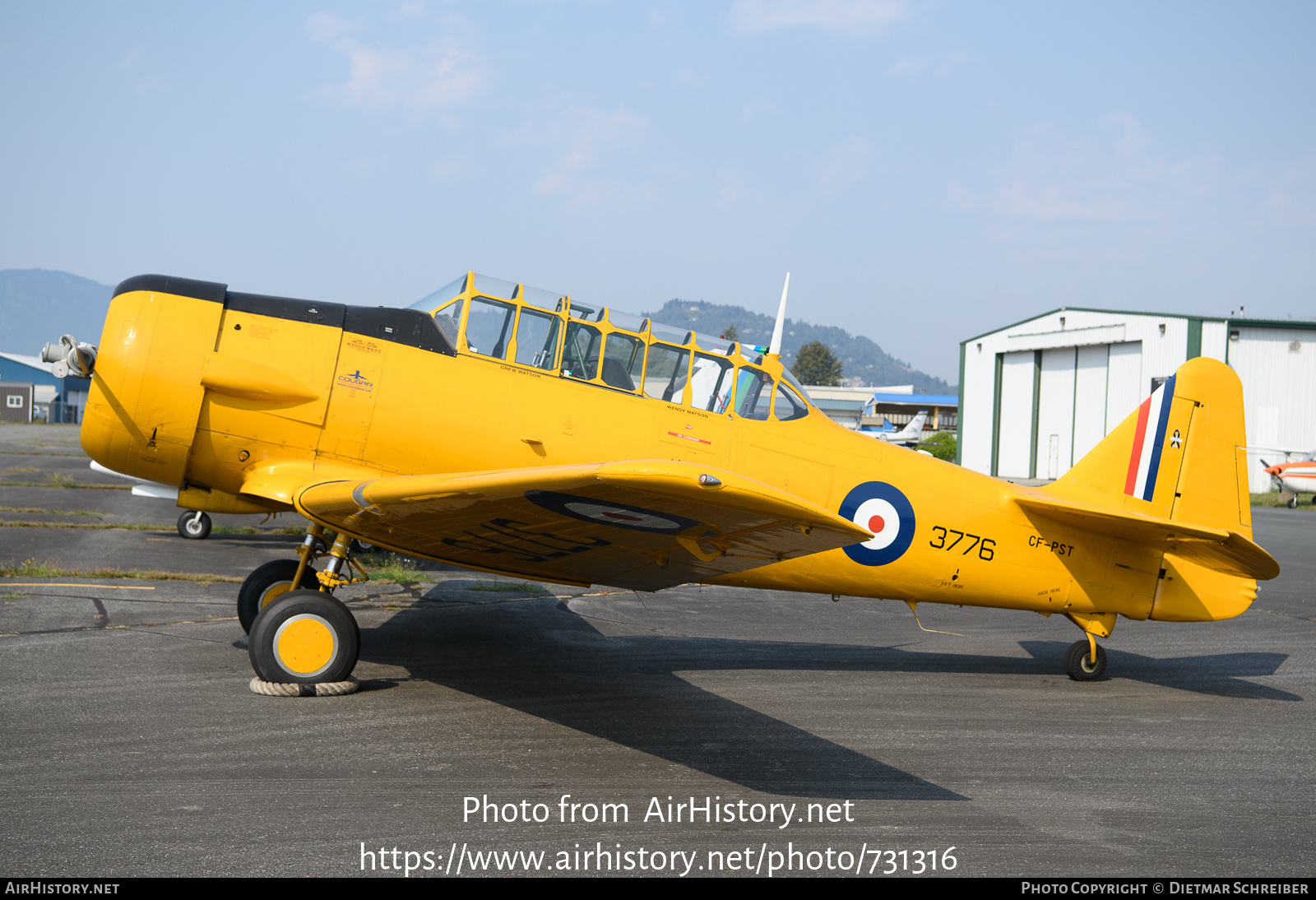 Aircraft Photo of CF-PST | North American AT-16 Harvard II | AirHistory.net #731316