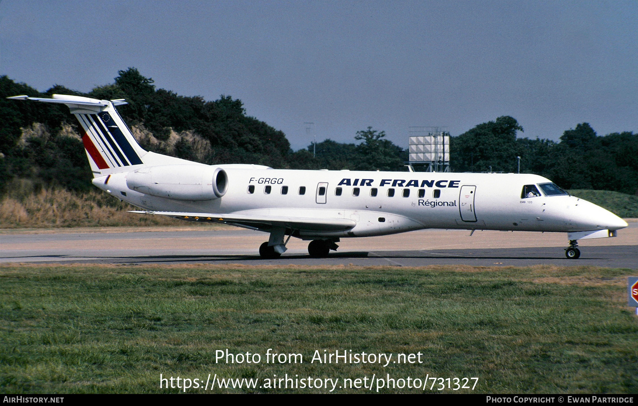 Aircraft Photo of F-GRGQ | Embraer ERJ-135ER (EMB-135ER) | Air France | AirHistory.net #731327