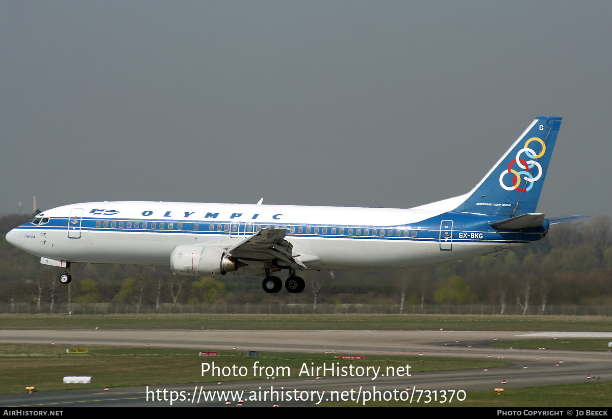 Aircraft Photo of SX-BKG | Boeing 737-484 | Olympic | AirHistory.net #731370