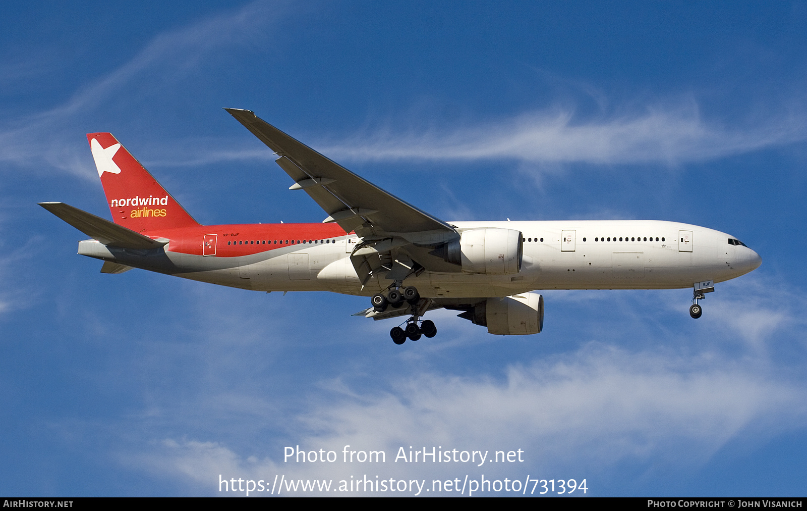 Aircraft Photo of VP-BJF | Boeing 777-21B/ER | Nordwind Airlines | AirHistory.net #731394