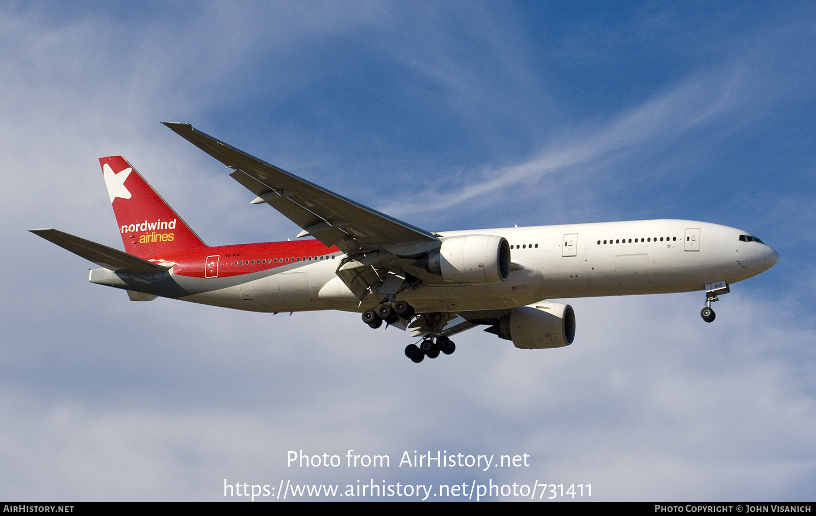 Aircraft Photo of VQ-BUD | Boeing 777-2Q8/ER | Nordwind Airlines | AirHistory.net #731411