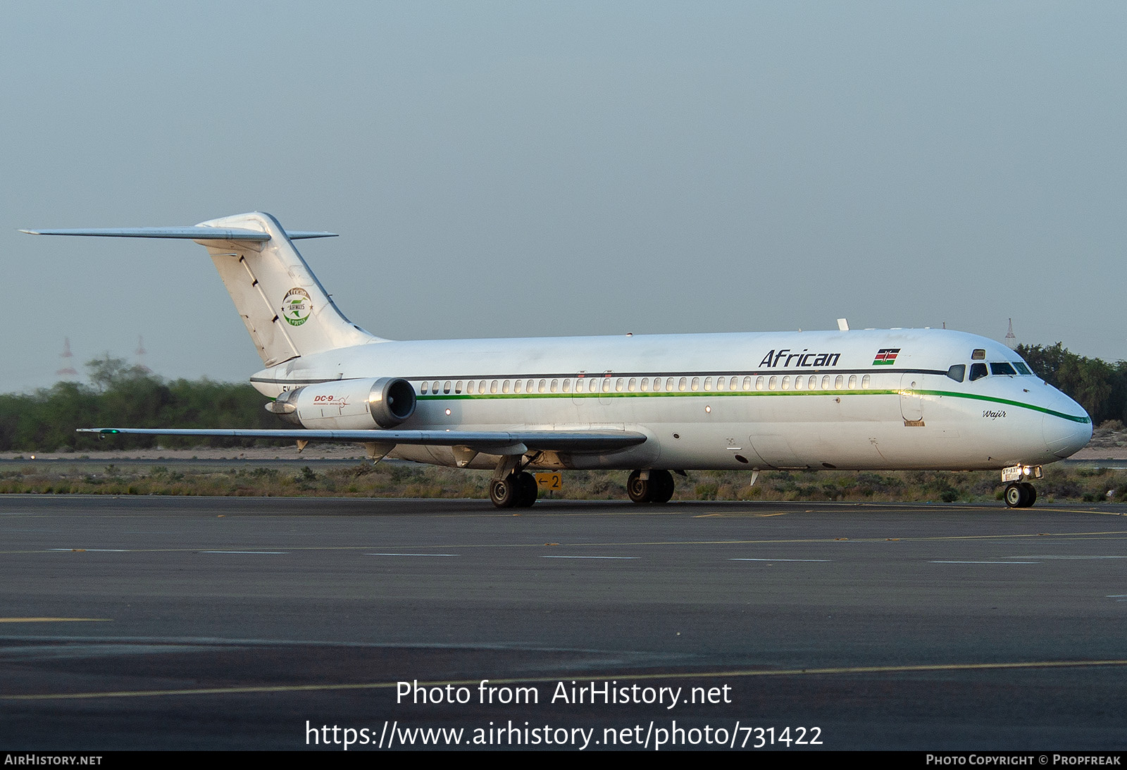 Aircraft Photo of 5Y-AXD | McDonnell Douglas DC-9-32 | African Express Airways | AirHistory.net #731422