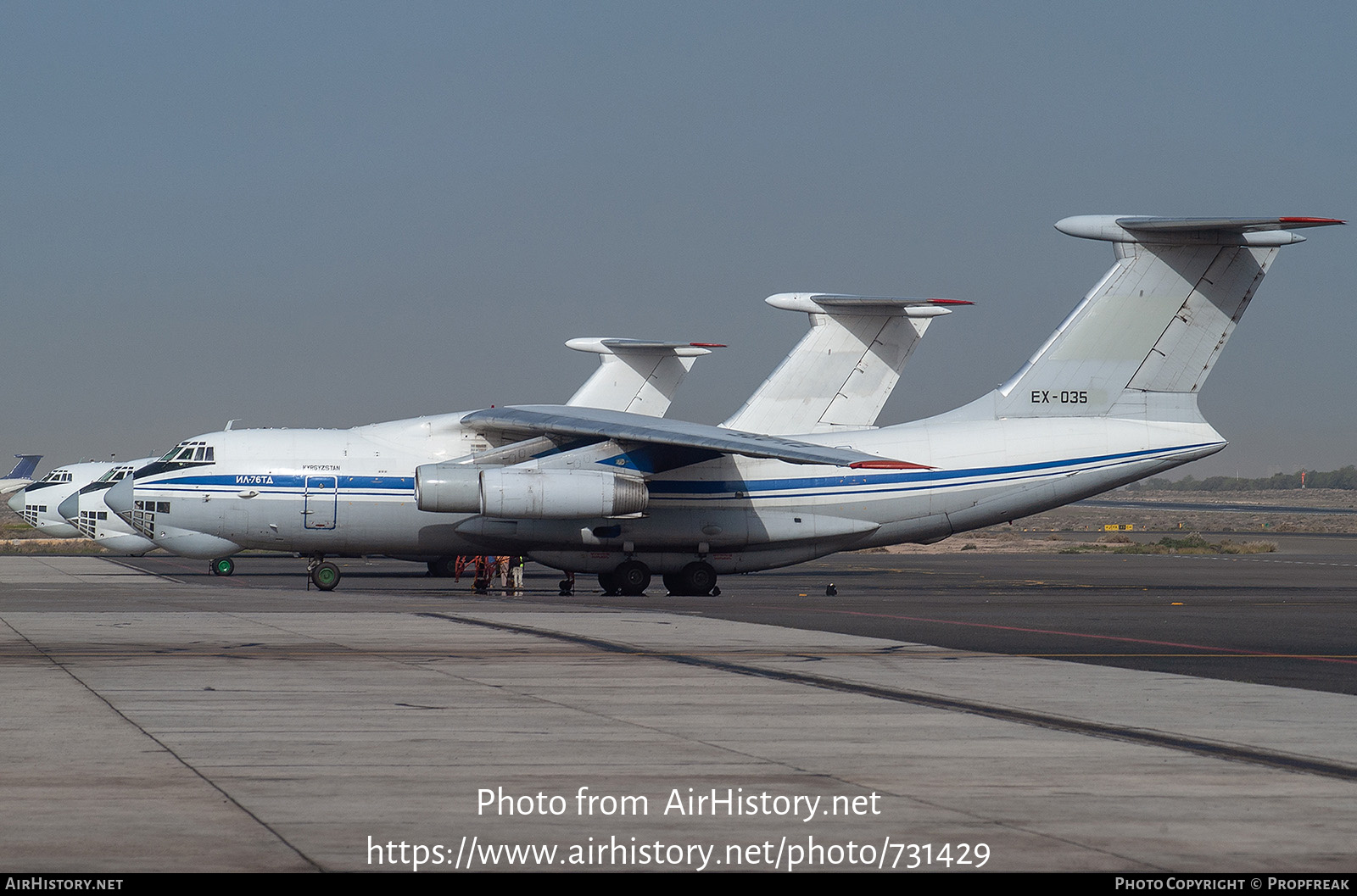 Aircraft Photo of EX-035 | Ilyushin Il-76TD | Kyrgyzstan Airlines | AirHistory.net #731429