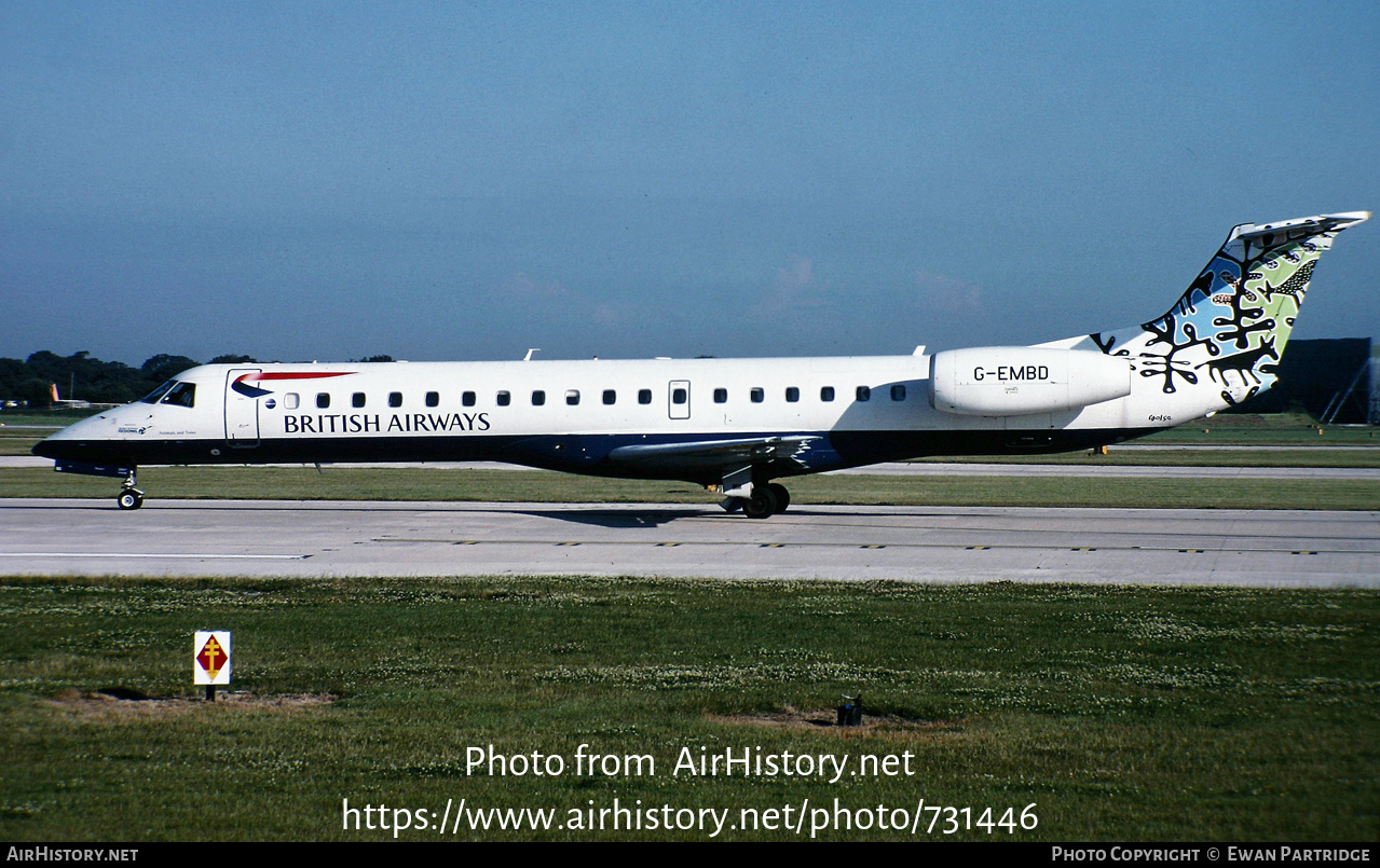 Aircraft Photo of G-EMBD | Embraer ERJ-145EU (EMB-145EU) | British Airways | AirHistory.net #731446