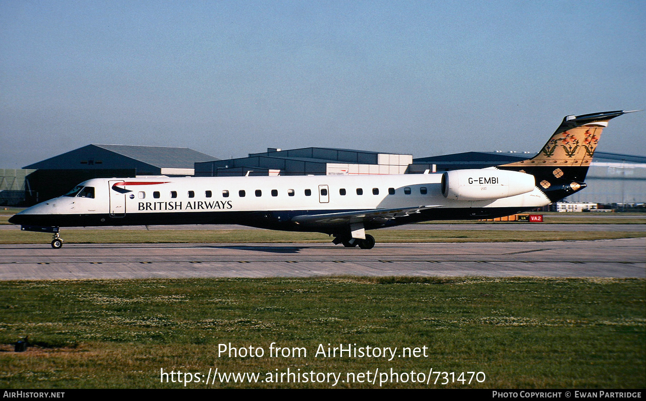 Aircraft Photo of G-EMBI | Embraer ERJ-145EU (EMB-145EU) | British Airways | AirHistory.net #731470