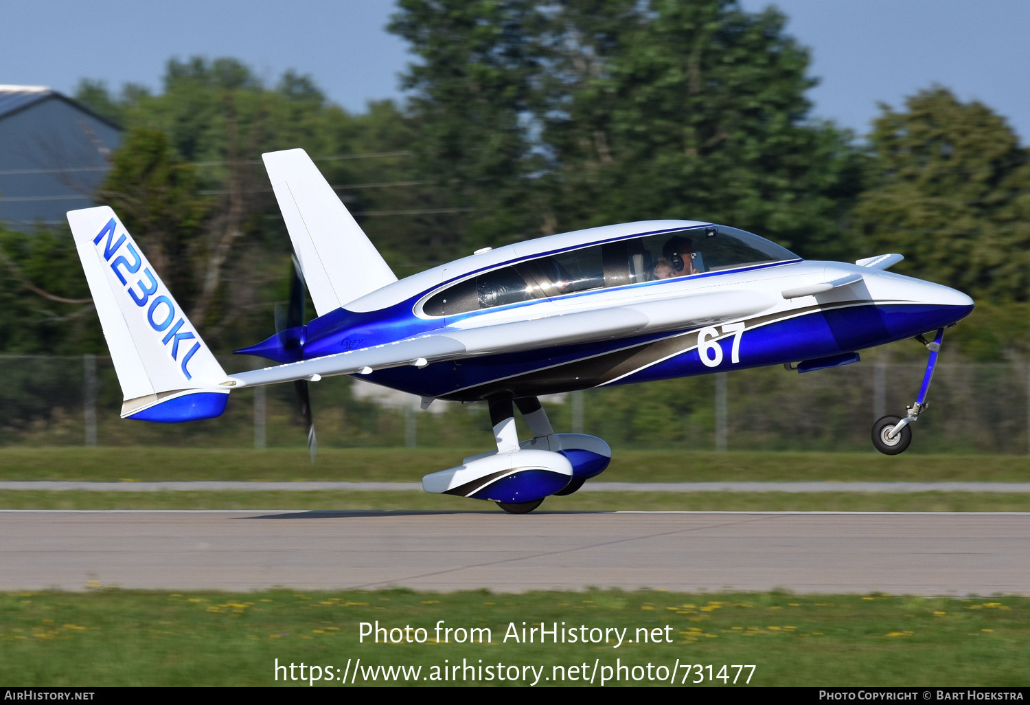 Aircraft Photo of N230KL | Co-Z Cozy Mark IV | AirHistory.net #731477