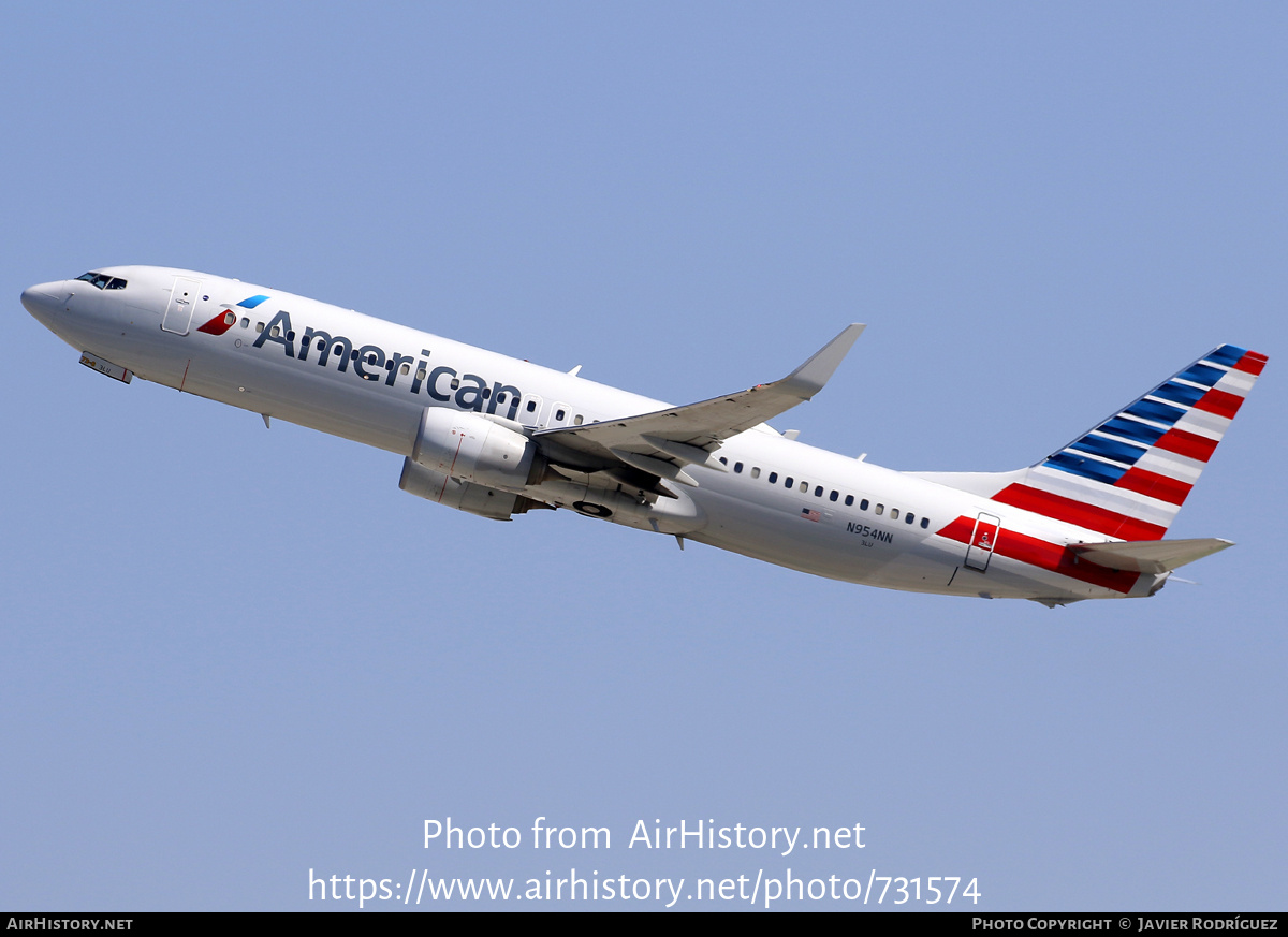 Aircraft Photo of N954NN | Boeing 737-823 | American Airlines | AirHistory.net #731574