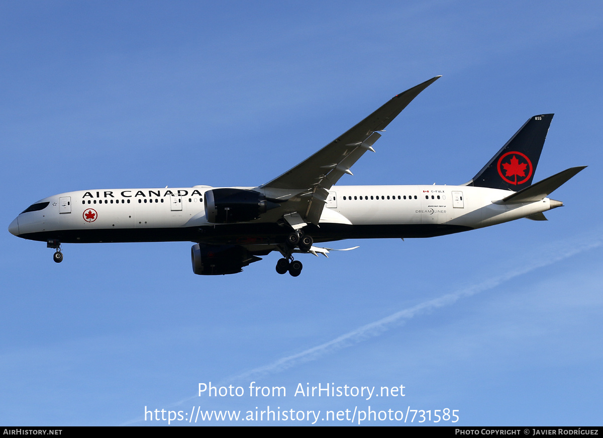 Aircraft Photo of C-FVLX | Boeing 787-9 Dreamliner | Air Canada | AirHistory.net #731585