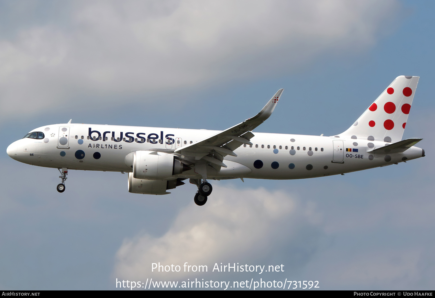 Aircraft Photo of OO-SBE | Airbus A320-251N | Brussels Airlines | AirHistory.net #731592