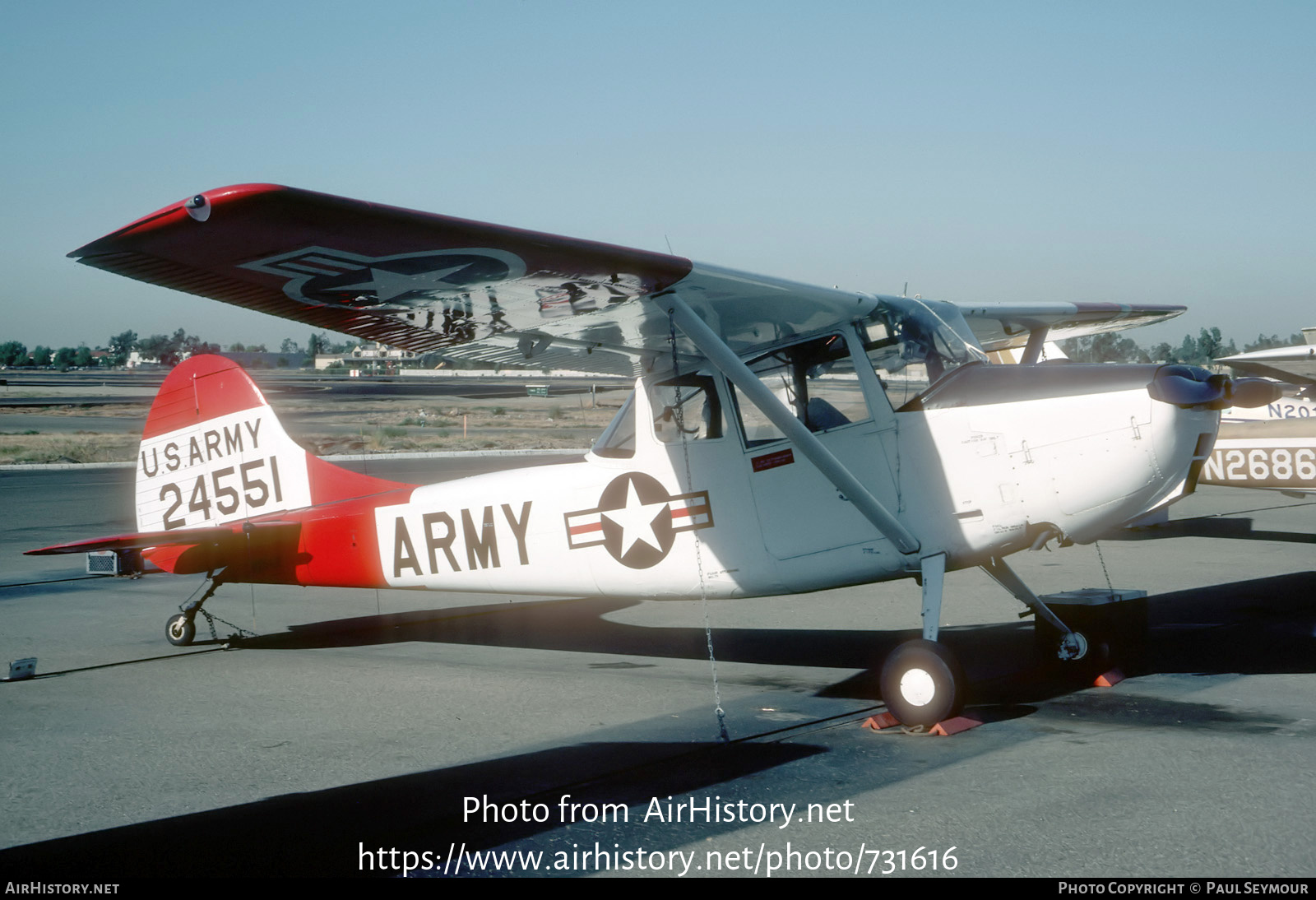 Aircraft Photo of N2641K / 24551 | Cessna O-1E Bird Dog | USA - Army | AirHistory.net #731616