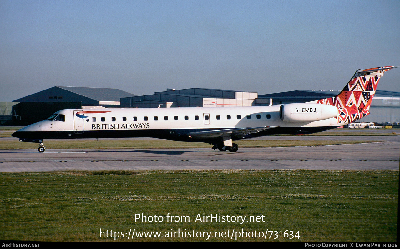 Aircraft Photo of G-EMBJ | Embraer ERJ-145EU (EMB-145EU) | British Airways | AirHistory.net #731634