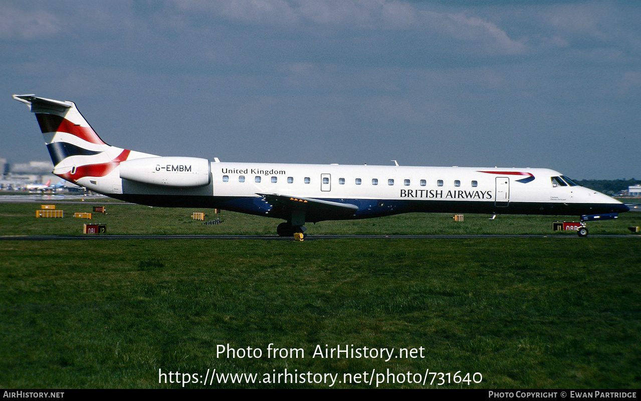 Aircraft Photo of G-EMBM | Embraer ERJ-145EU (EMB-145EU) | British Airways | AirHistory.net #731640