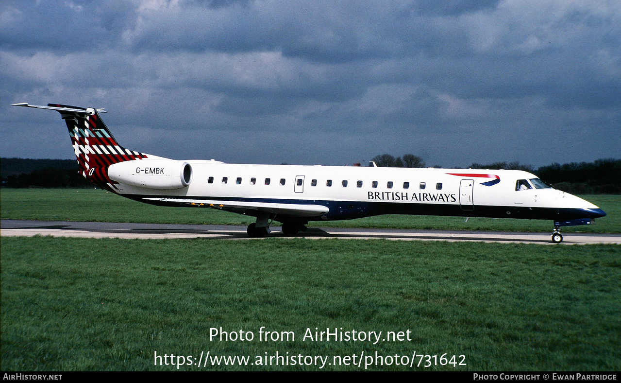 Aircraft Photo of G-EMBK | Embraer ERJ-145EU (EMB-145EU) | British Airways | AirHistory.net #731642