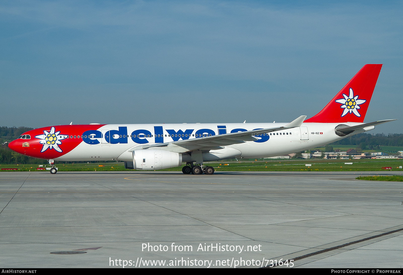 Aircraft Photo of HB-IQZ | Airbus A330-243 | Edelweiss Air | AirHistory.net #731645